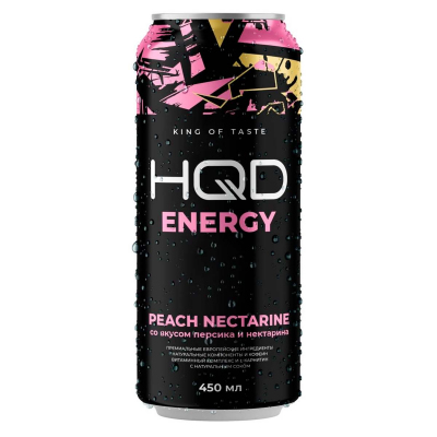 Напиток HQD Energy "Peach nectarine" 0.45л